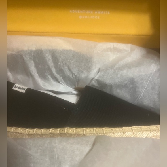 NWT SOLUDOS The Original Dali Women's Black Espadrille Shoes - Picture 6 of 12